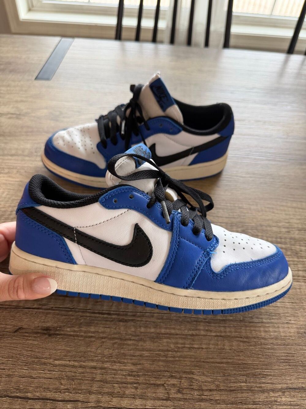 Nike Jordan 1 Retro Low OG Sneakers, Youth 4.5, Game Royal